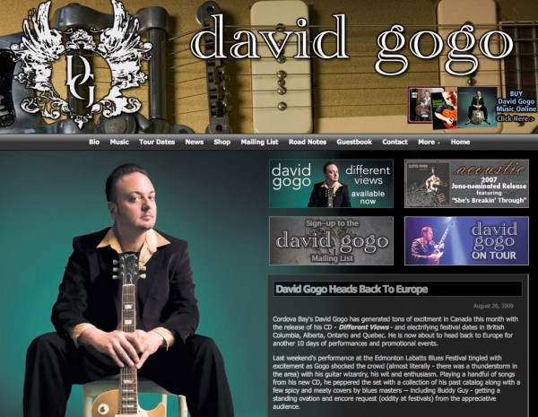 David Gogo Web Site David Gogo Web Site
